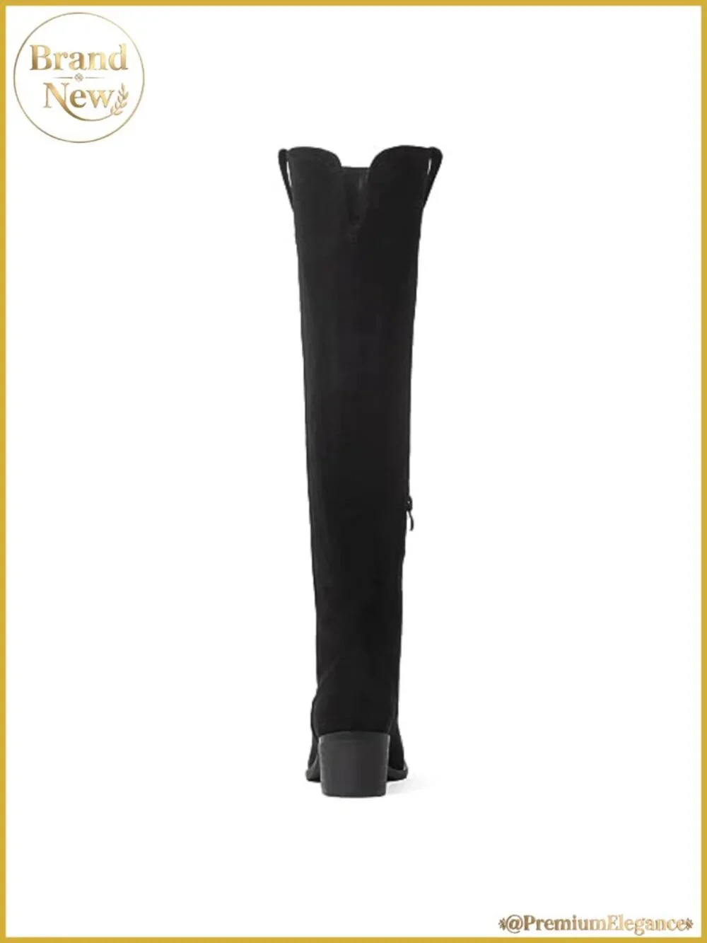 Over The Knee Thigh High Chunky Heel Pointed Toe Faux Suede Boots
